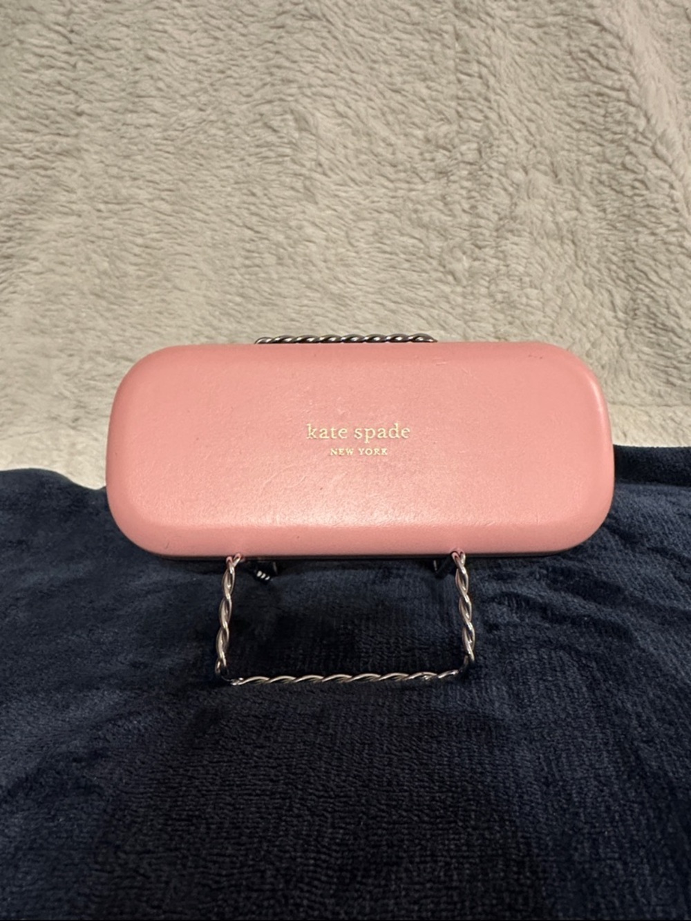 kate spade Pink Leather Glasses Case